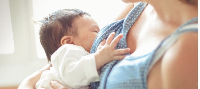 Woman breastfeeding