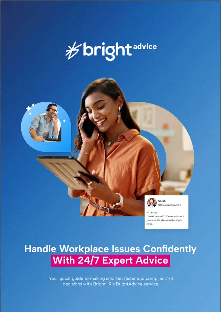 Smiling business owner receiving HR advice