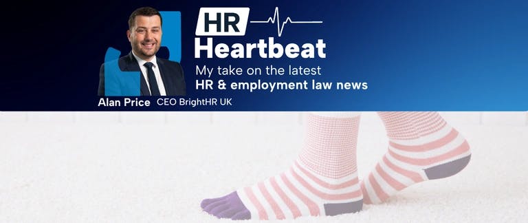 HR Heartbeat blog header - person wearing socks