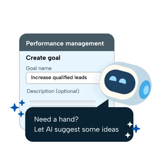 Performance software with AI Write performance goals with AI assistance