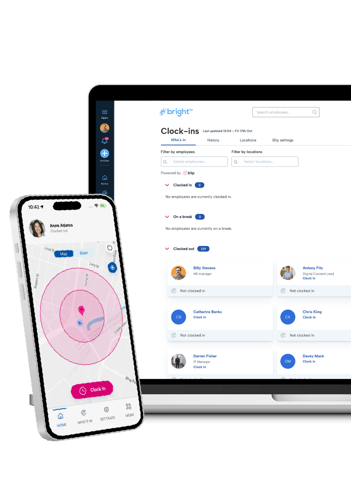 A black background with a white laptop and a white smartphone displaying a calendar app. The calendar app has a pink calendar with a blue background and a white calendar with a black background. The phone has a pink calendar with a blue background and a white calendar with a black background.