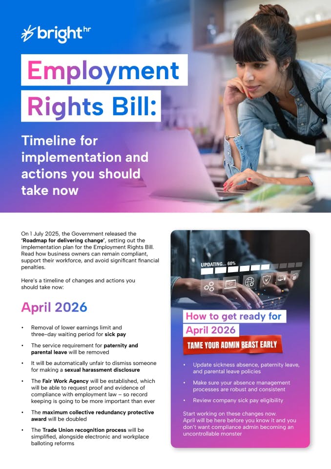 The Employment Rights Bill Guide for business owners
