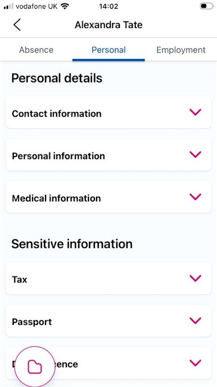 personal details