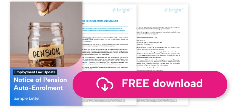 Notice of Pension Auto-Enrolment