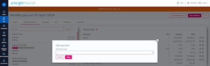 Payment details