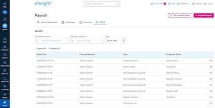 PAyroll interface