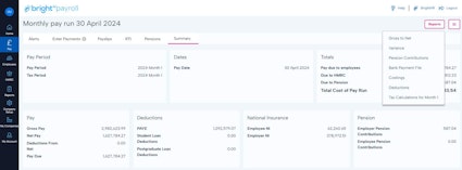 Payroll reports