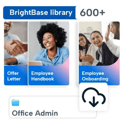 Hiring and onboarding document templates in BrightBase with BrightHR