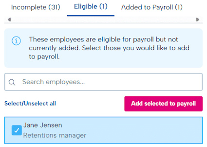 sync employees