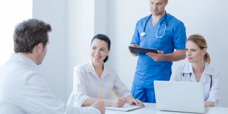 Healthcare inspection Healthcare professionals in an inspection