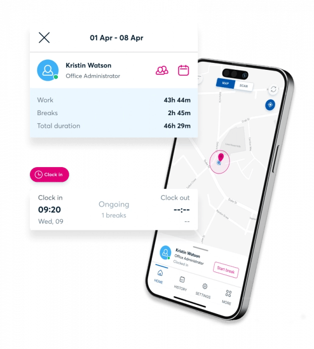 Blip on mobile device