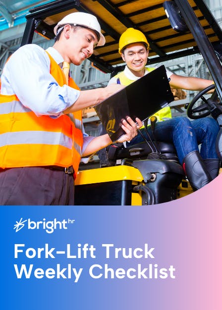 Fork Lift Truck Weekly Checklist