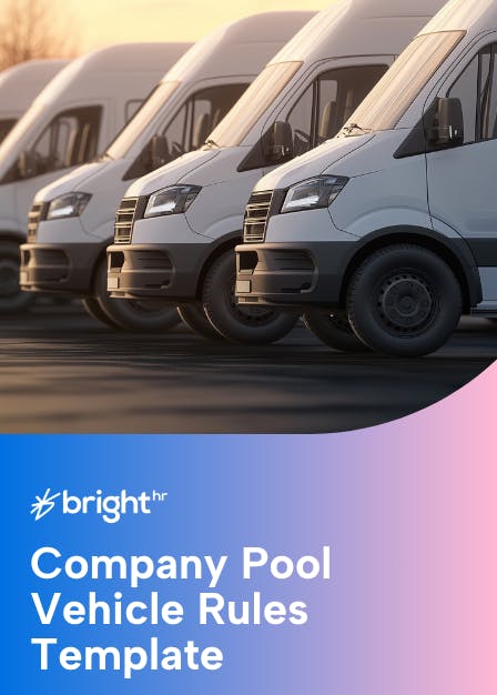 Company Pool Vehicle Rules Policy