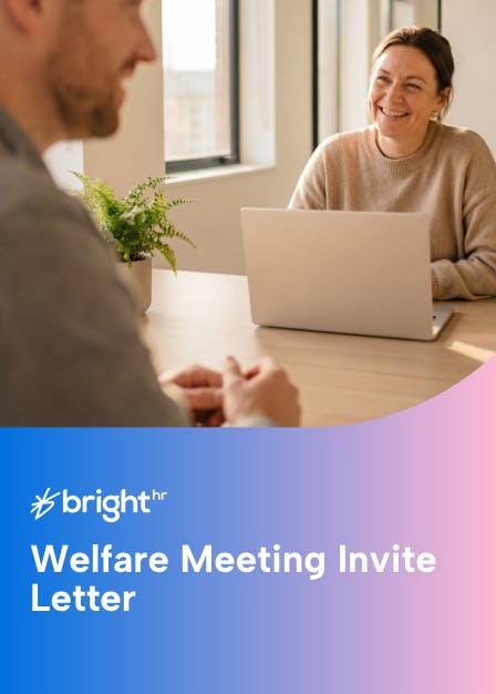 Welfare Meeting Invite - Letter
