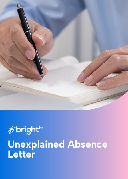Unexplained Absence Letter