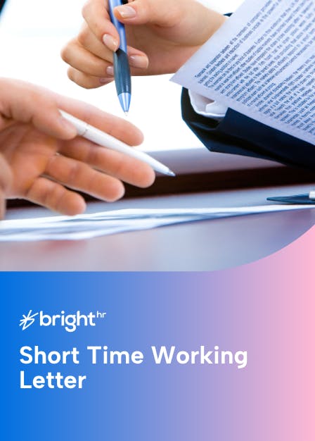 Short Time Working Letter