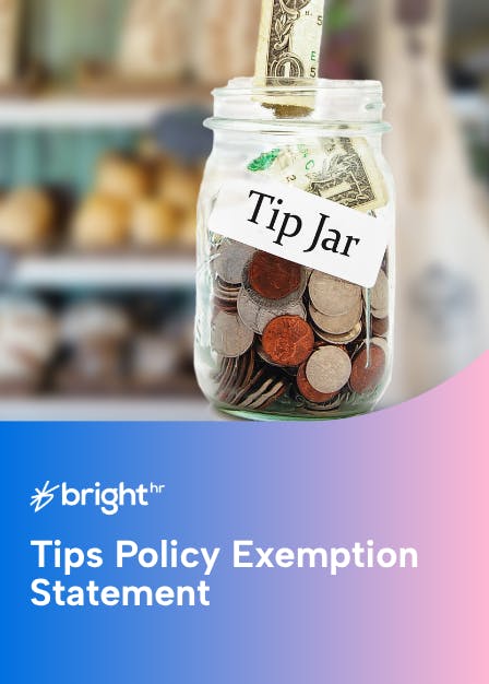 Tips Policy Exemption Statement