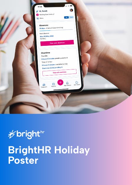 BrightHR Holiday Poster