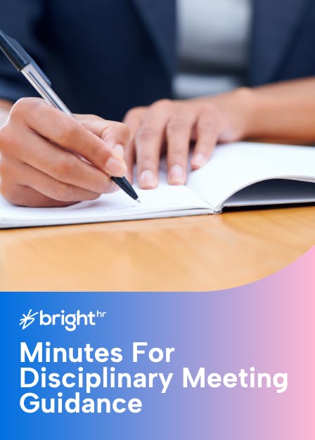 Minutes For Disciplinary Meeting Guidance