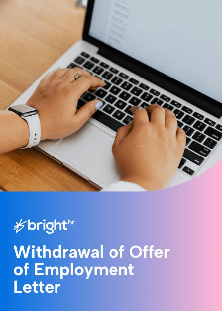 Withdrawal of Offer of Employment
