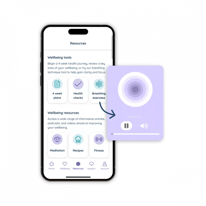 Wellbeing EAP Tools in app