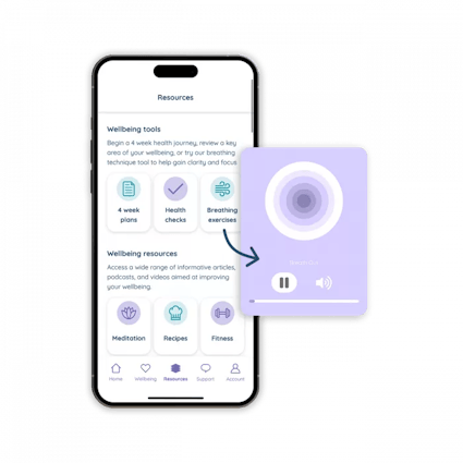 Wellbeing EAP Tools in app