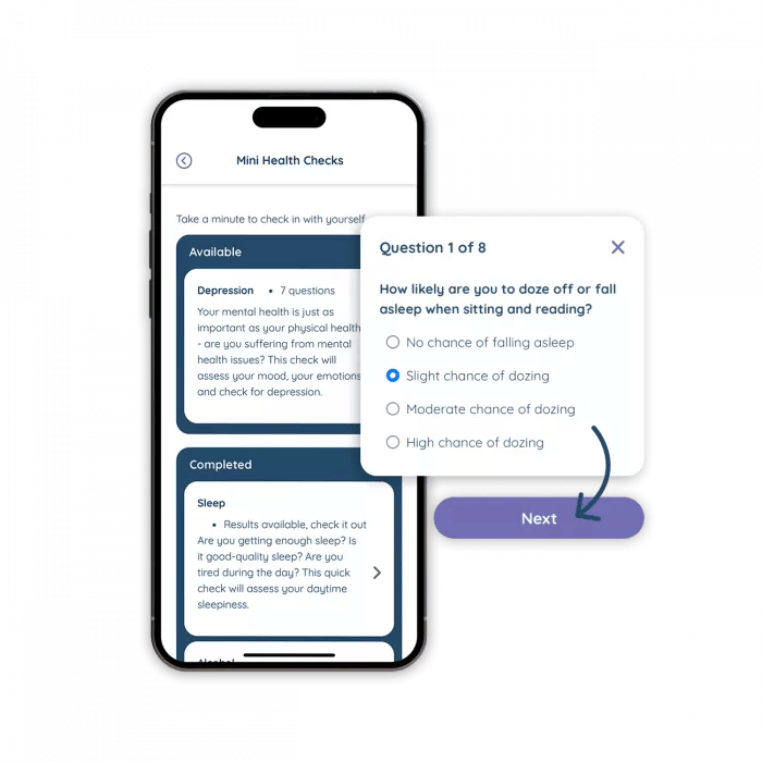 Wellbeing EAP Health Check in app