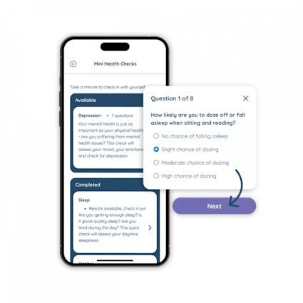 Wellbeing EAP Health Check in app