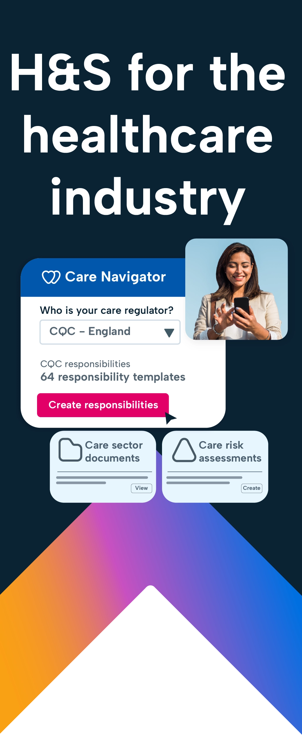 Book a demo form image H&S for the healthcare industry