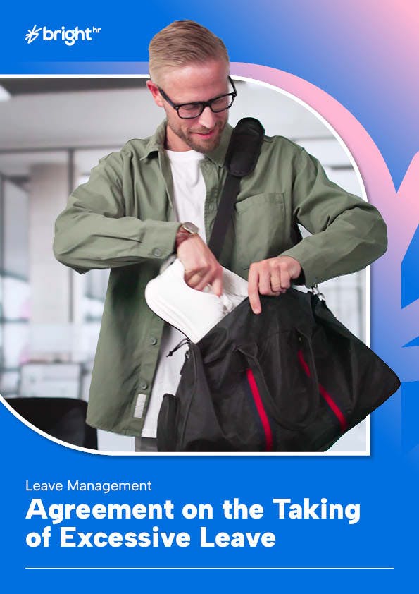 Picture of employee leaving office