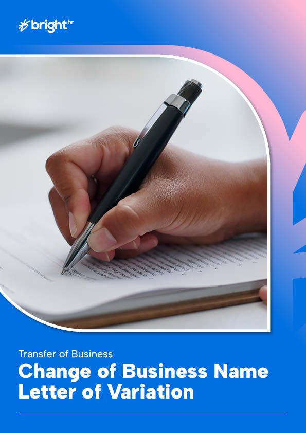 A hand is writing on a book with a pen in the center. The background is blue with a white border.