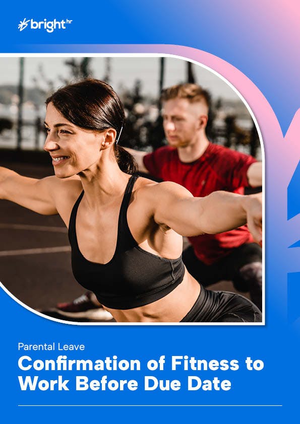 The image features a woman and a man engaged in a workout routine.