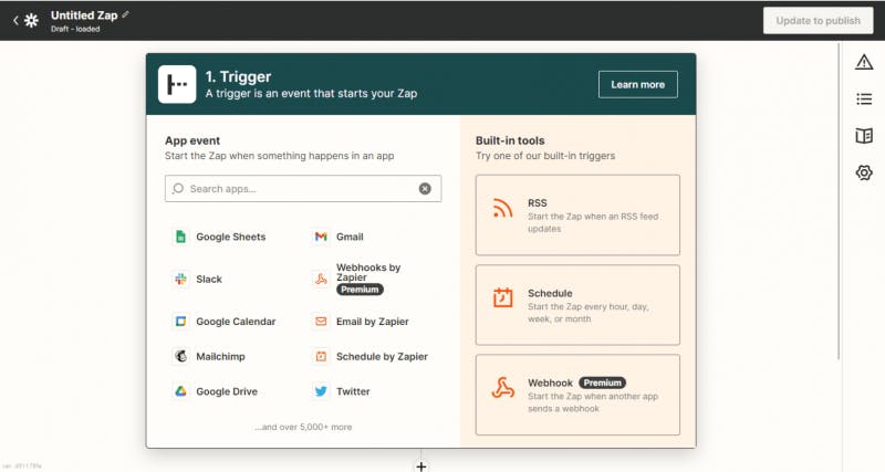 zapier app trigger