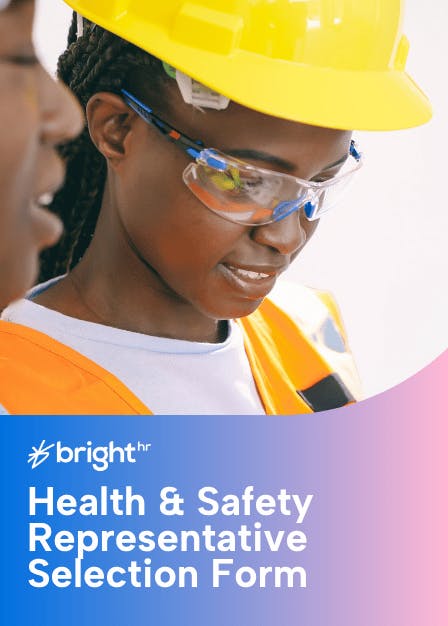 Health & Safety Representative Selection Form