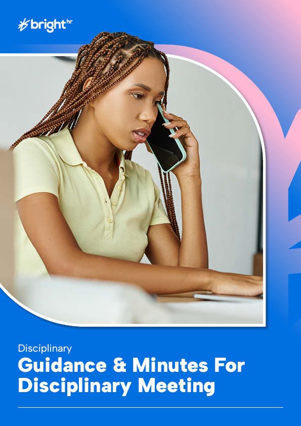 Guidance Minutes for Disciplinary Meeting