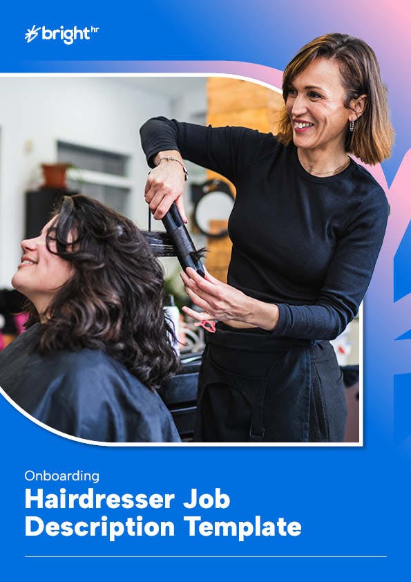 hairdresser styling customer's hair