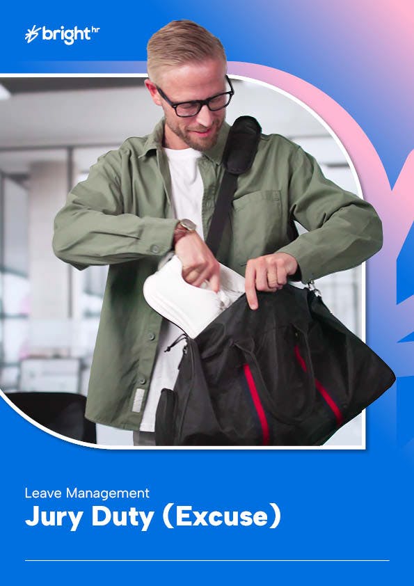 Employee leaving office and putting items in bag