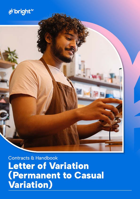 Letter of Variation (Permanent to Casual Variation)