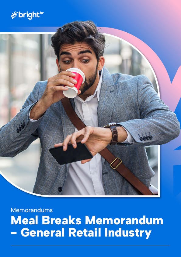 Employee drinking coffee and checking watch realising they are late