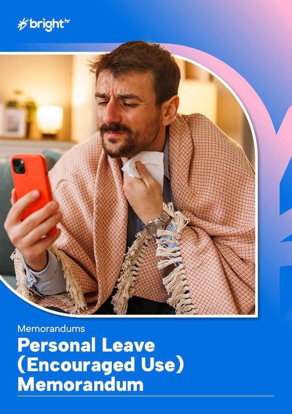 Sick staff member at home looking at phone