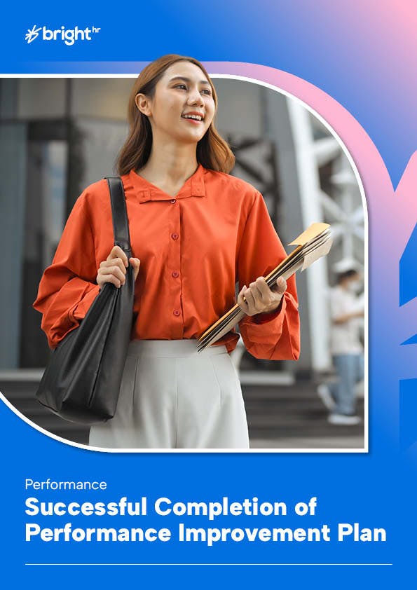 Successful Completion of Performance Improvement Plan