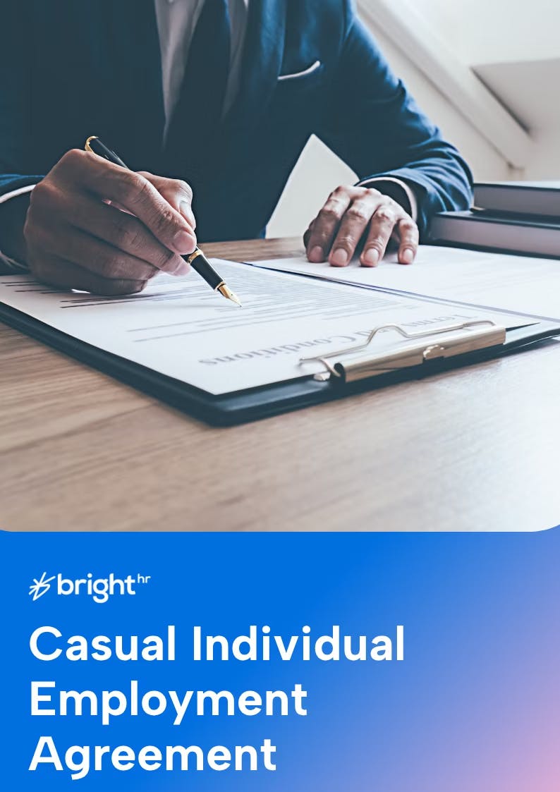 Casual Individual Employment Agreement 