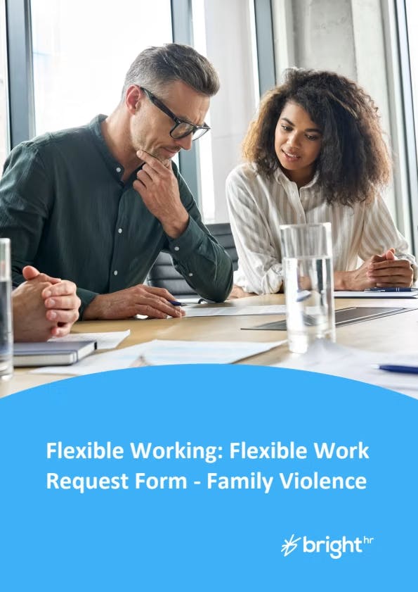Flexible Work Request Form - Family Violence 
