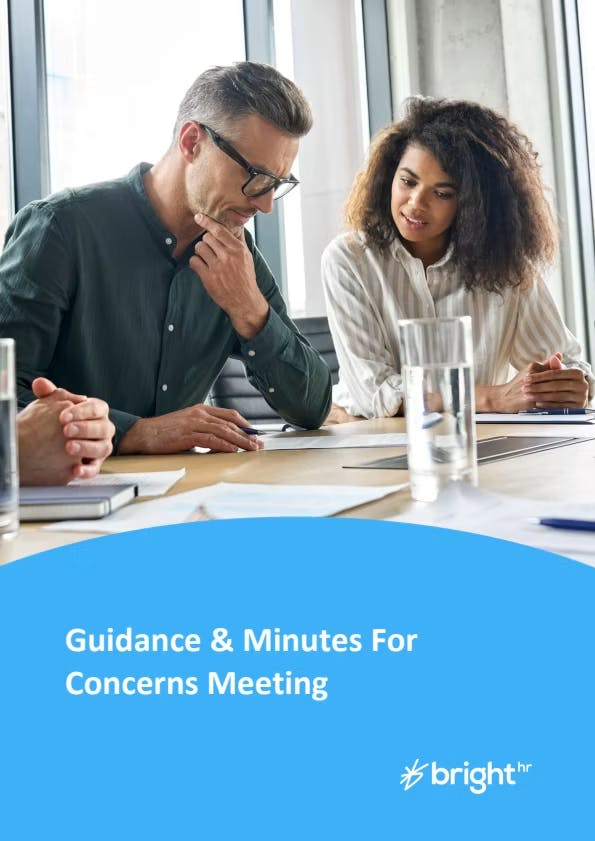 Guidance and Minutes for Concerns Meeting