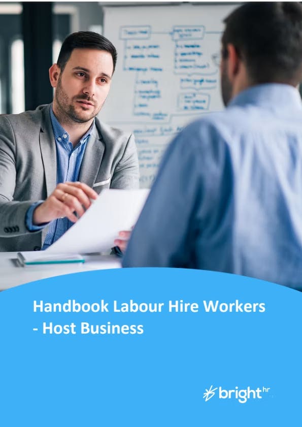 Handbook Labour Hire Workers - Host Business