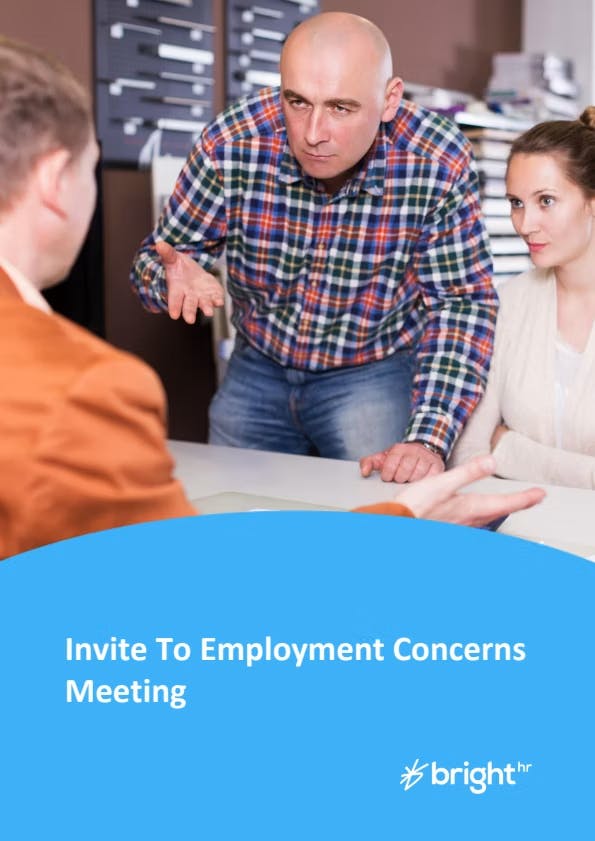 Invite to Employment Concerns Meeting