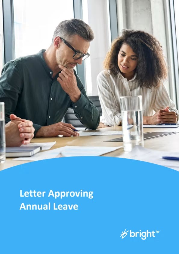 Letter Approving Annual Leave