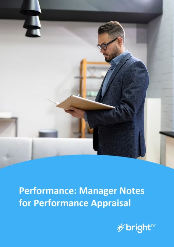 Manager Notes for Performance Appraisal