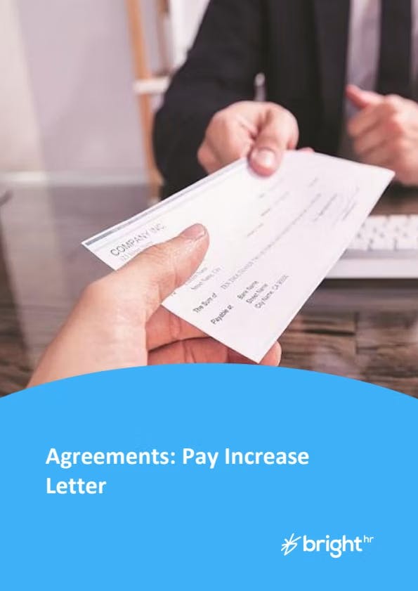 Pay Increase Letter