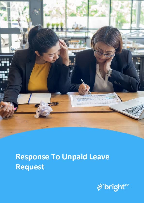 Response to Unpaid Leave Request 